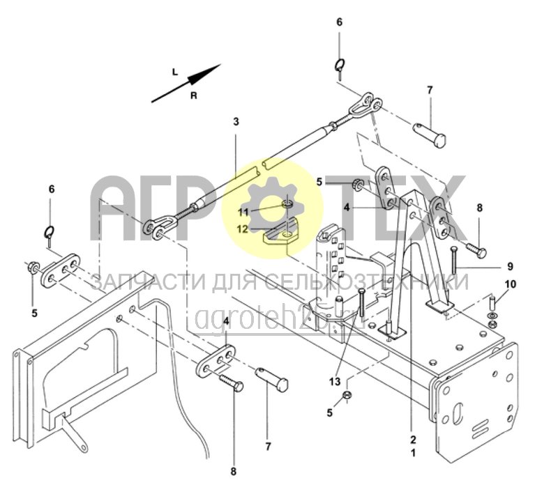 Чертеж  соединительные части KE/KG-KW450(580)/PW500(KW580)-AD-PL, части для монтажа (ETB-008987) 