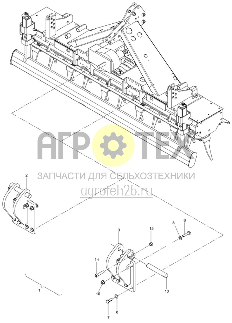 Чертеж  крепления на Huckepack 2.1 (ETB-009211) 