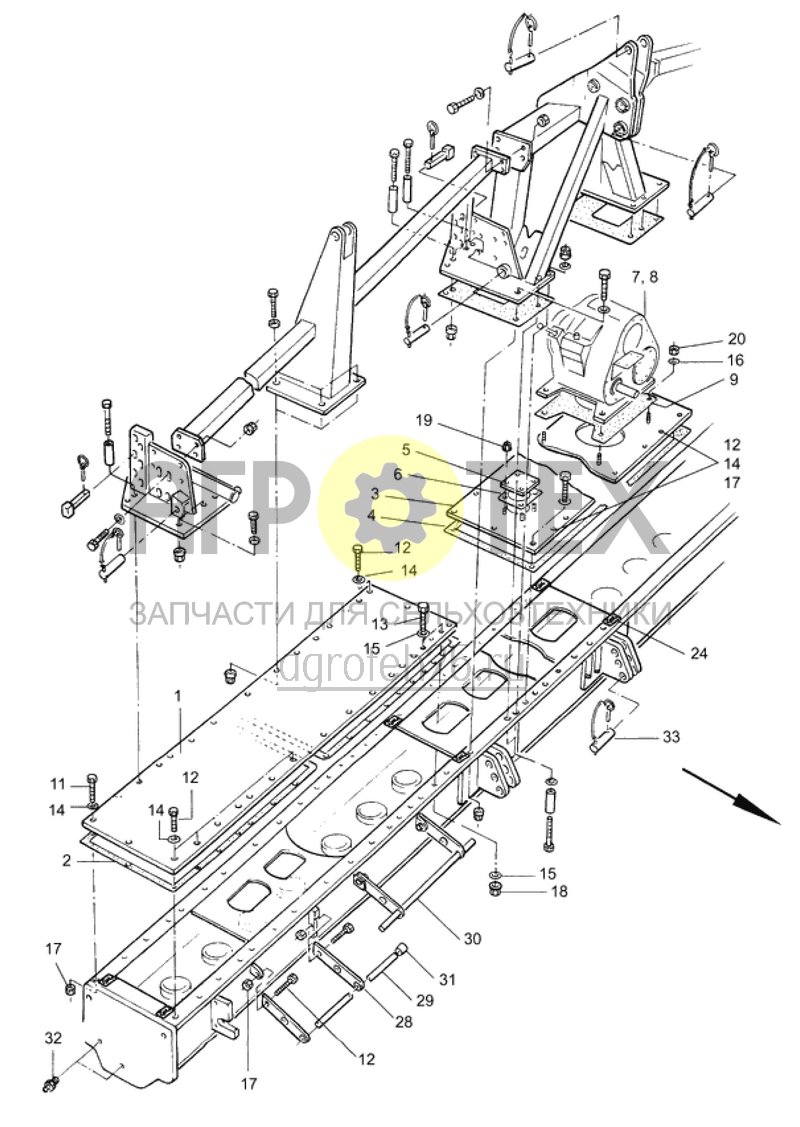 Чертеж  ванна для цилиндр.зубчатого колеса KG 602 (ETB-009233) 