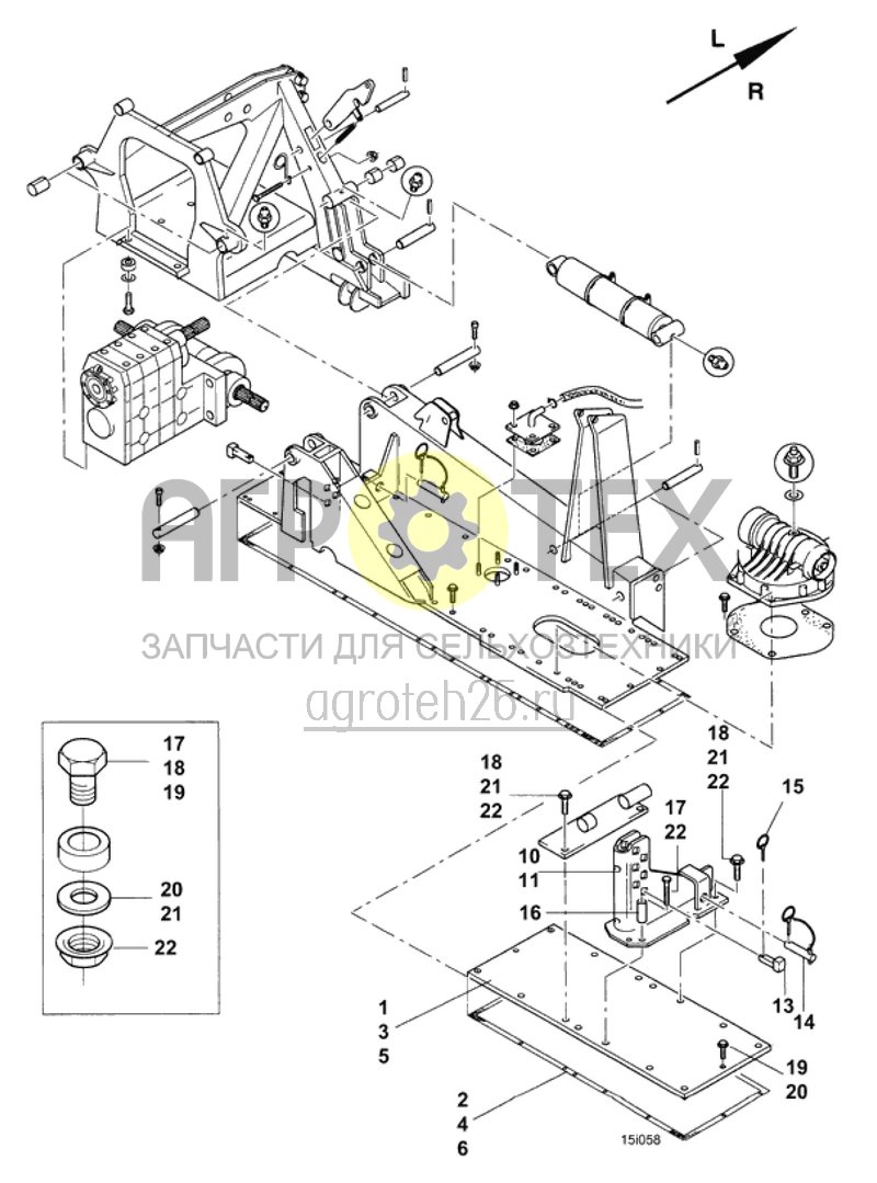  рамная крышка со внешней стороны (ETB-009528)  (№16 на схеме)