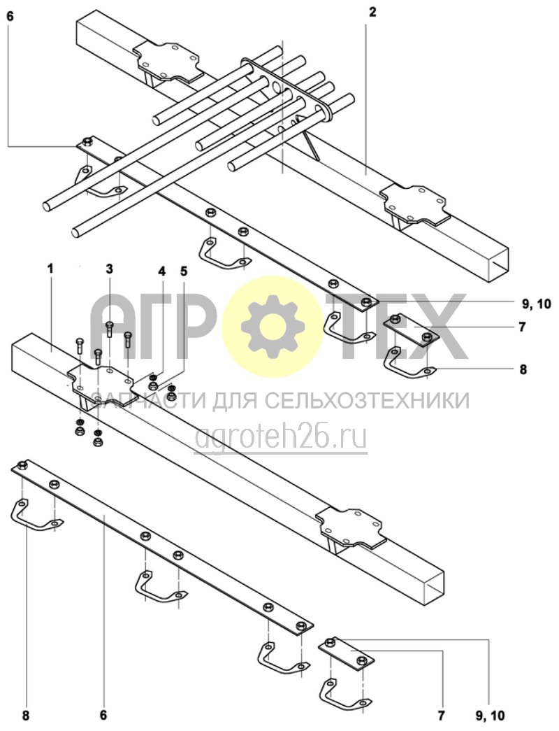  поперечная рама 3м (ETB-009588)  (№8 на схеме)