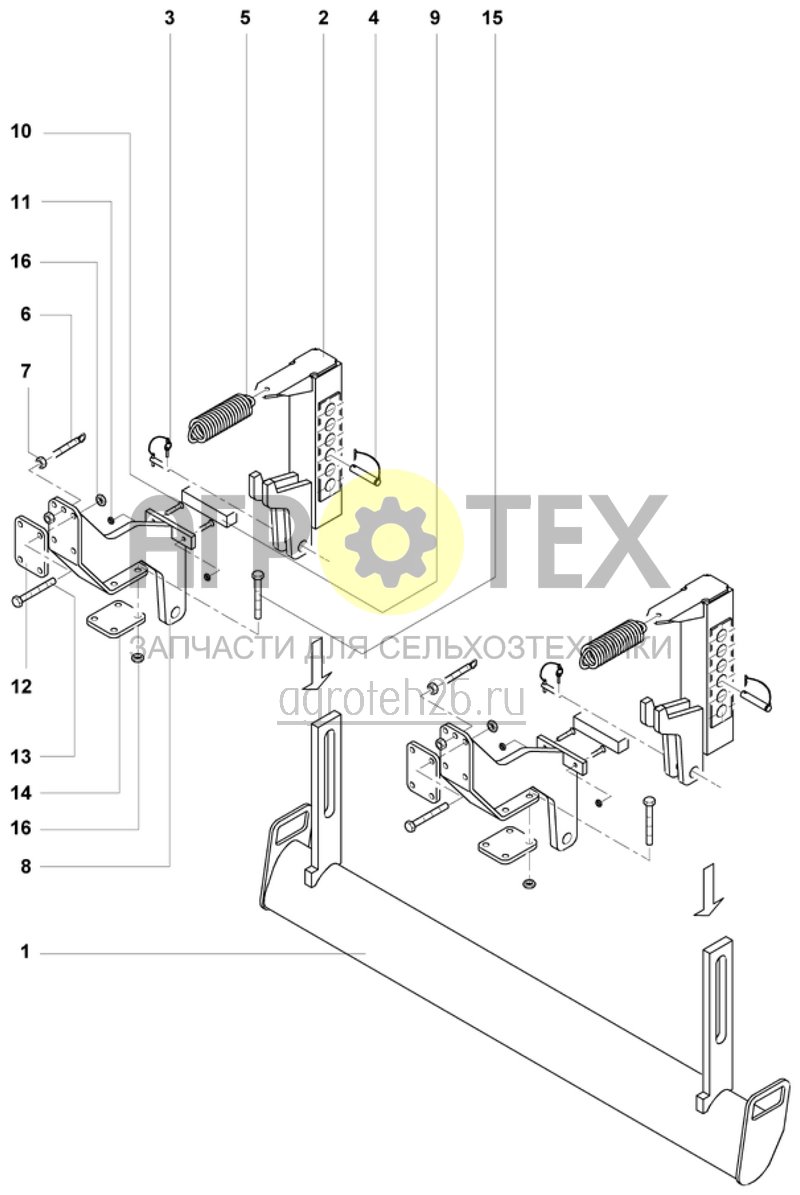  планировочный брус 1 (ETB-009945)  (№5 на схеме)