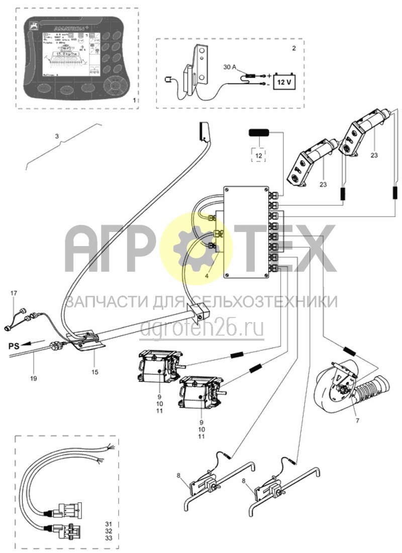 Чертеж  AMATRON+ электр.привод (ETB-010370) 