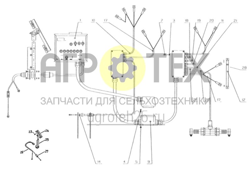 Чертеж  рабочая элетротехника 7 секций (ETB-010574) 