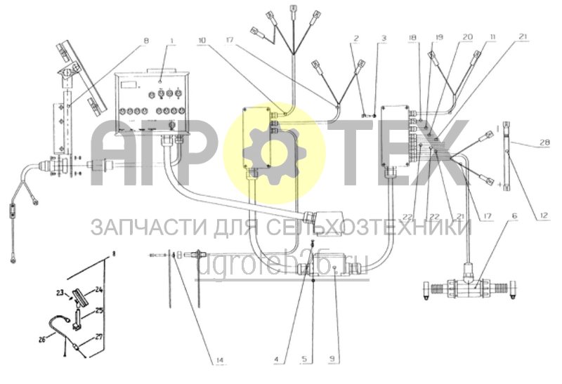 Чертеж  рабочая элетротехника 8 секций (ETB-010575) 