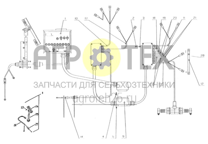 Чертеж  рабочая элетротехника 9 секций (ETB-010576) 