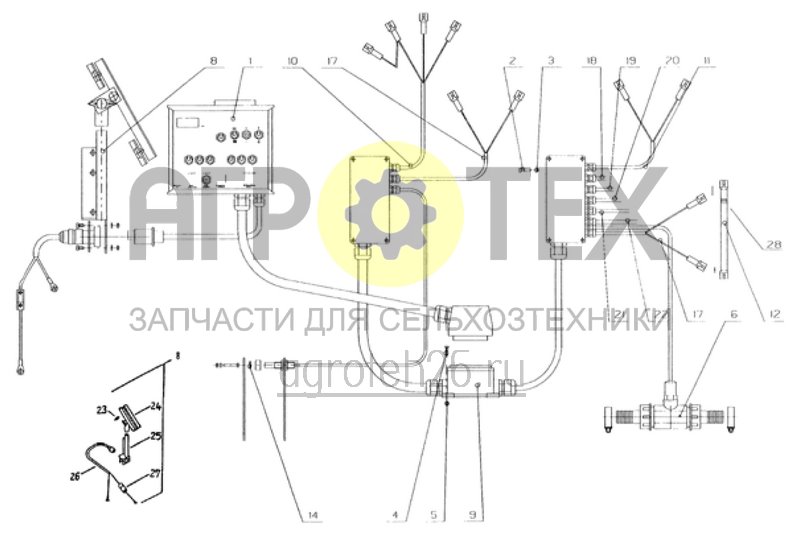 Чертеж  рабочая элетротехника 6 секций (ETB-010869) 