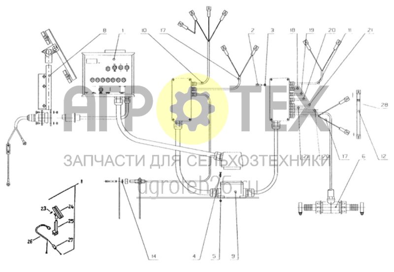 Чертеж  рабочая элетротехника 7 секций (ETB-010870) 