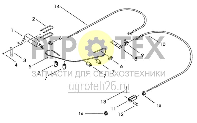 Чертеж  тормоз со стопорным устройством (ETB-010896) 