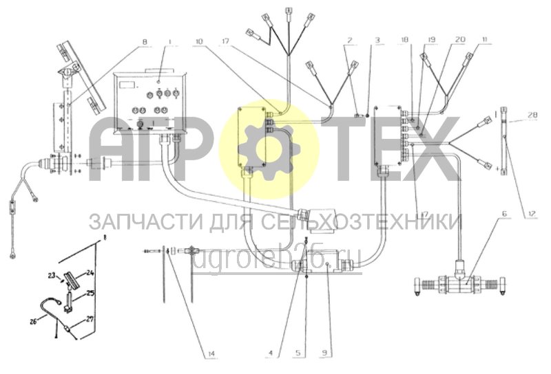 Чертеж  рабочая электротехника 4 секции (ETB-010955) 