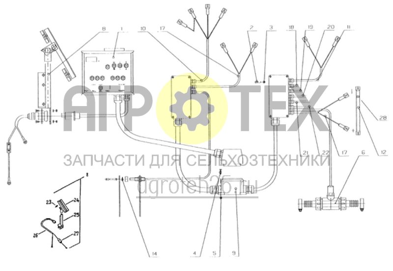 Чертеж  рабочая элетротехника 6 секций (ETB-010956) 