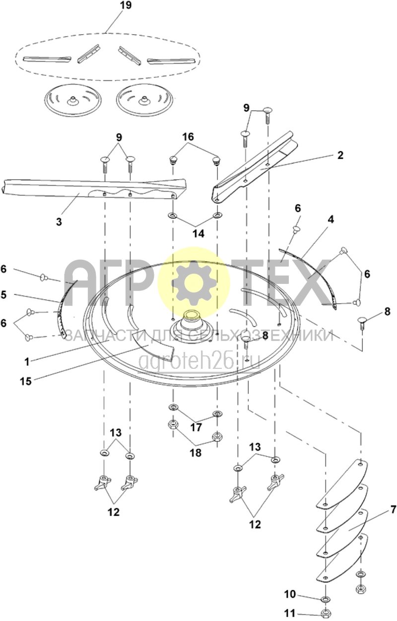  распределяющий диск OSE 27-48 (ETB-010987)  (№3 на схеме)