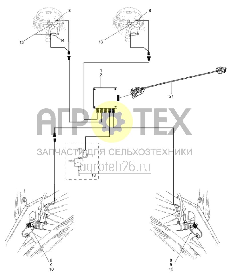 Чертеж  части электроники AMADOS III-S (ETB-011065) 