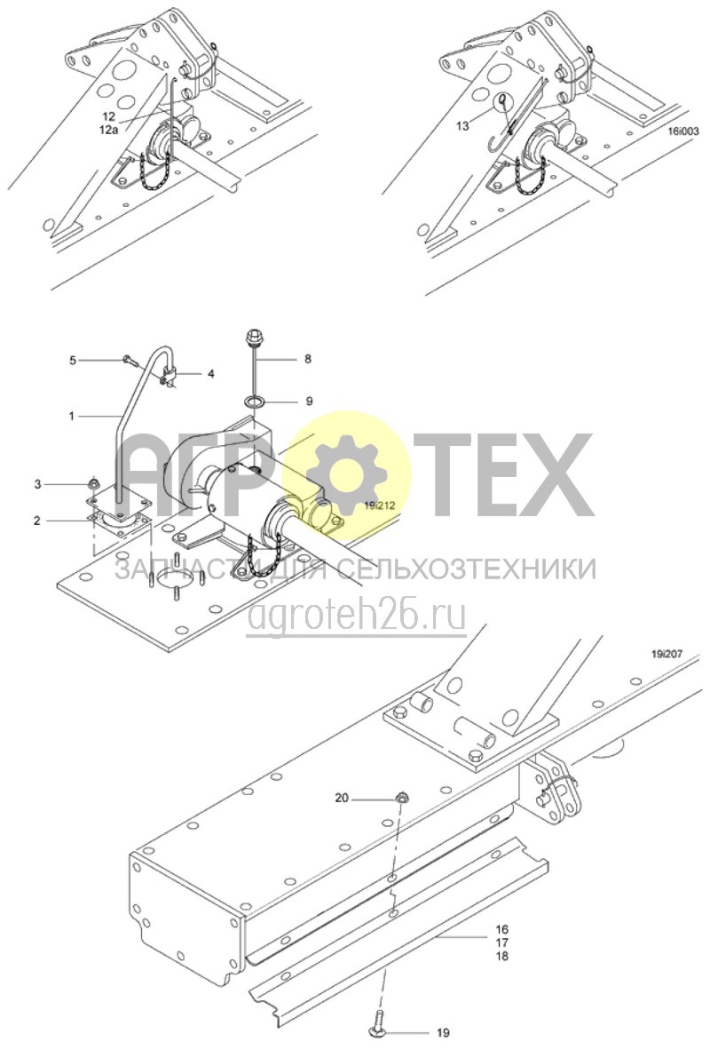  контрольная крышка, защитный щиток, скоба (ETB-011306)  (№12 на схеме)