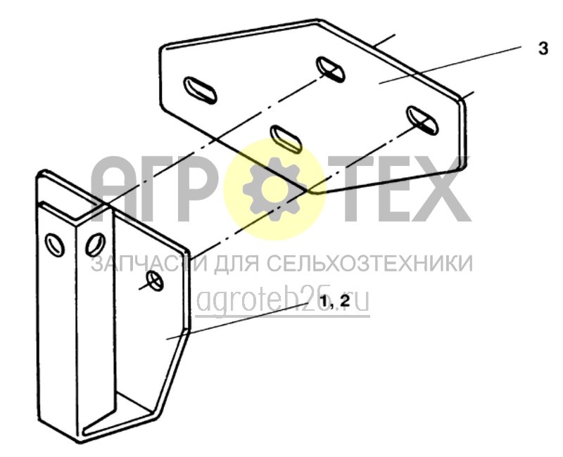 Чертеж  держатель заднего габаритного фонаря (ETB-011747) 