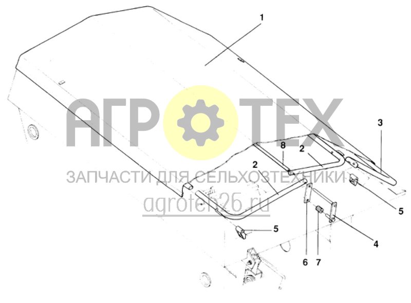 Чертеж  защитный тент (JET 1203) (ETB-011765) 