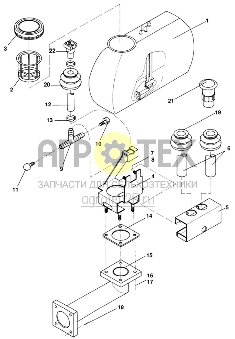 Чертеж  оборудование бака 400l/600l (ETB-011903) 