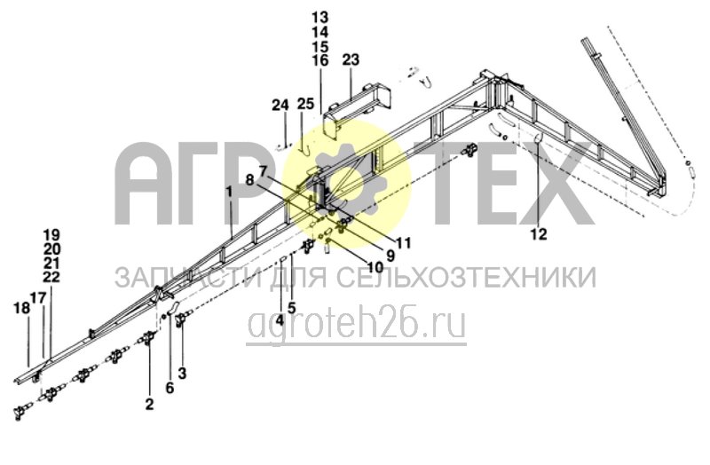 Чертеж  US-штанги 12,5м (5-секц) (ETB-011927) 