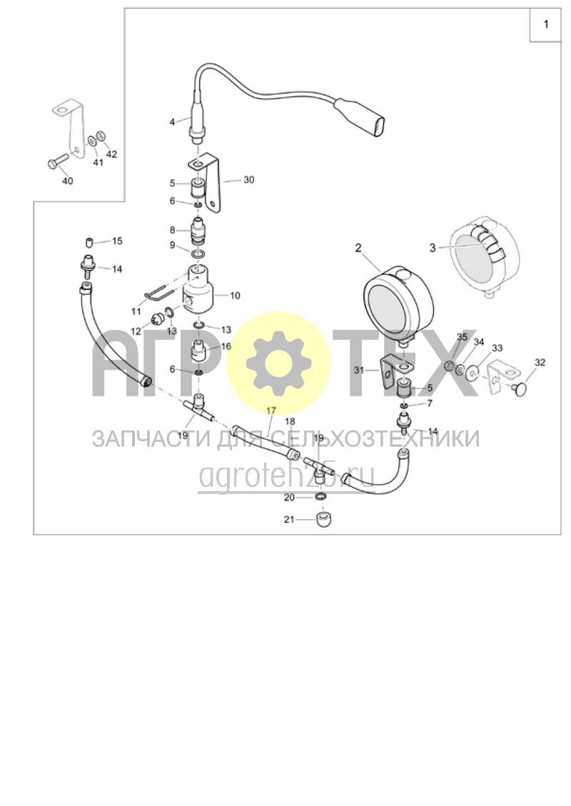 Чертеж  (RUS)Manometer frostsicher f?r UF Ab 20.2015 (ETB-012069) 