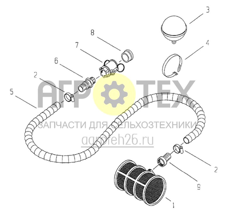 Чертеж  всасыв.шланг (ETB-012116) 