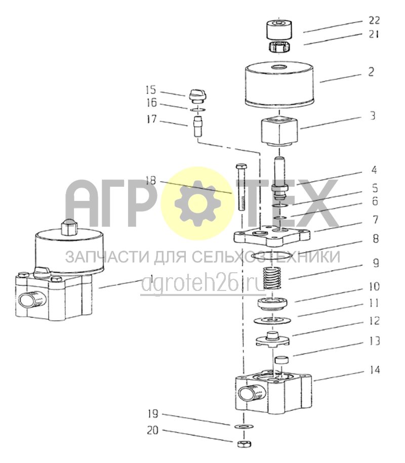  электроклапан (ETB-012122)  (№16 на схеме)