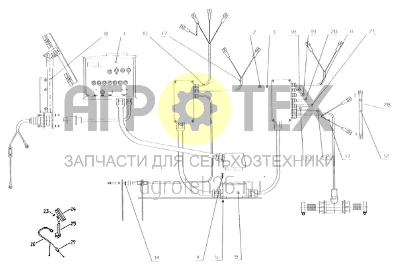 Чертеж  рабочая элетротехника 7 секций (ETB-012125) 