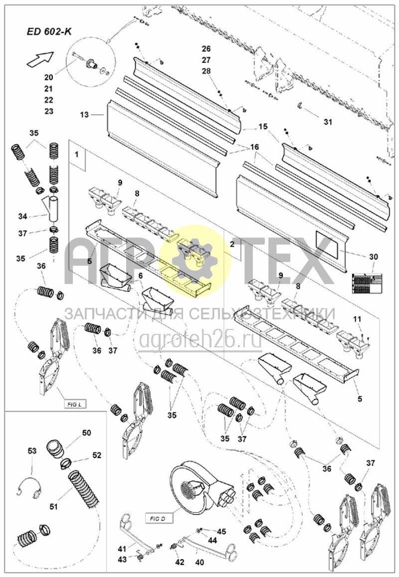  панель с воронками 1100л (ETB-012524)  (№50 на схеме)