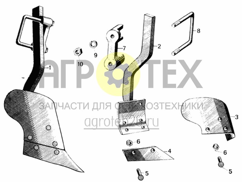 Чертеж  предплужник 30 V (ETB-012677) 