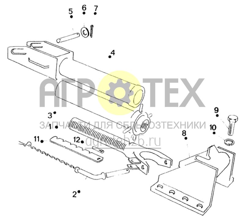 Чертеж  ограничитель глубины K 700/700 A/701 (ETB-012709) 