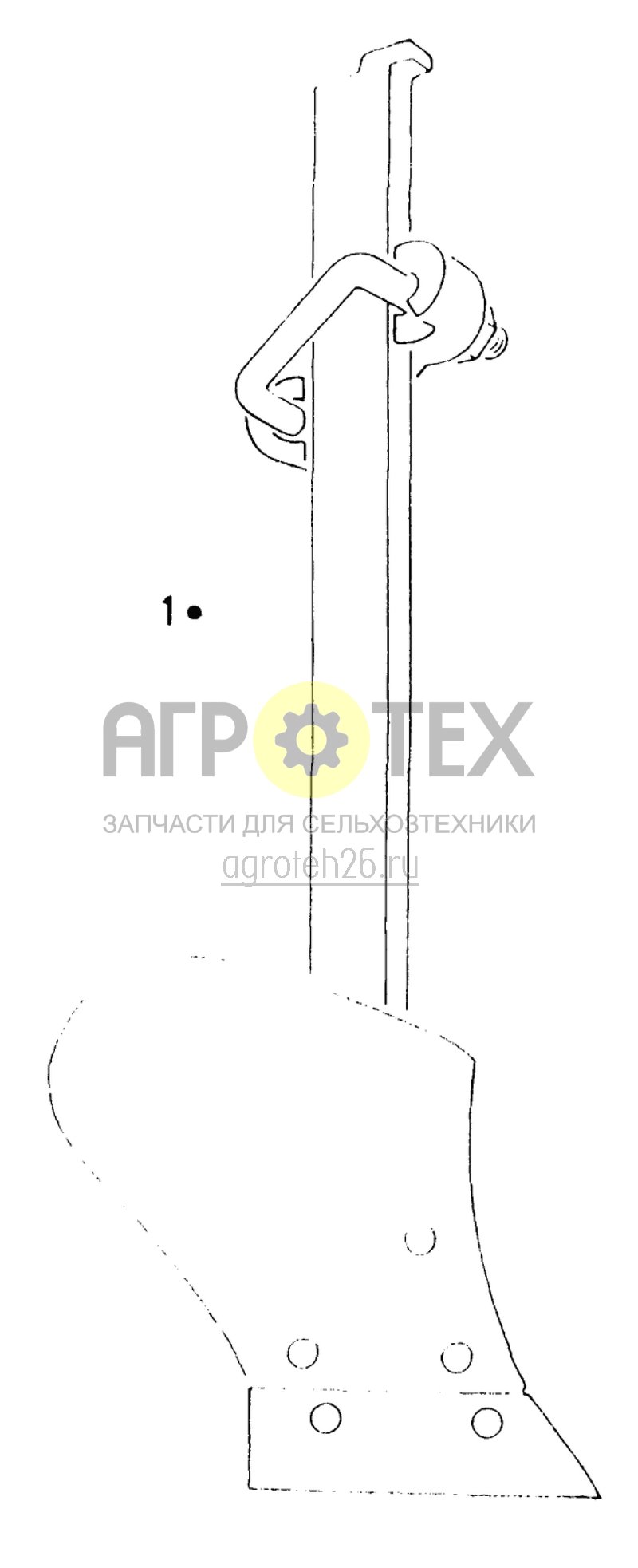 Чертеж  предплужник 25 V (комплект для дооборудования) (ETB-012716) 