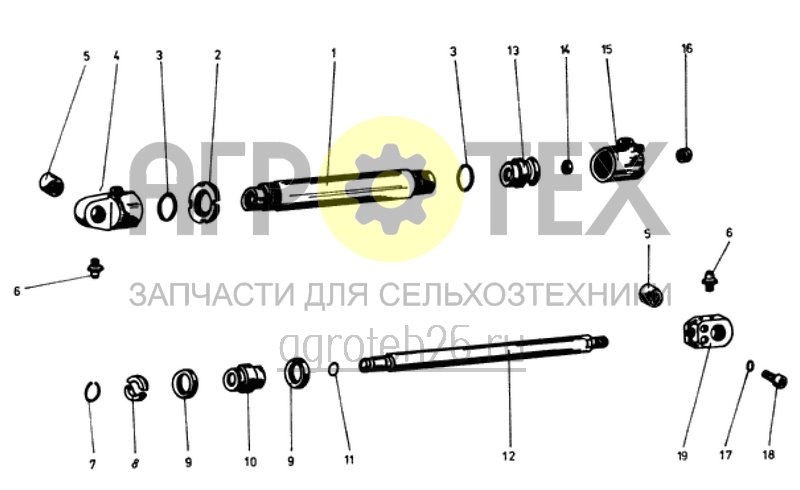 Чертеж  рабочий цилиндр B1-50/ 32x200 TGL 10906 B 601/ B 602 (ETB-012747) 