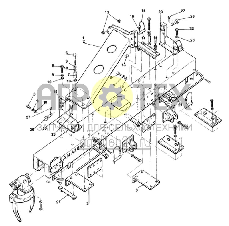 Чертеж  рама KG30, KE30 (ETB-012906) 