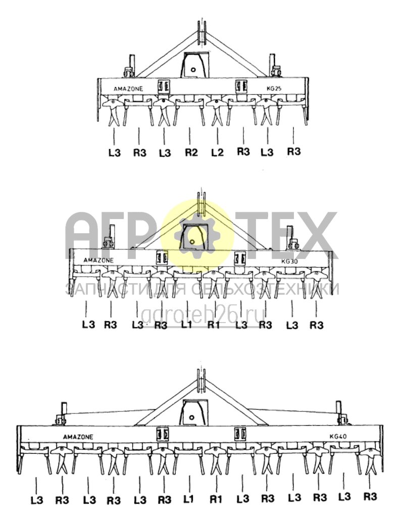 Чертеж  ротационный культиватор до №841-1577 (ETB-012921) 