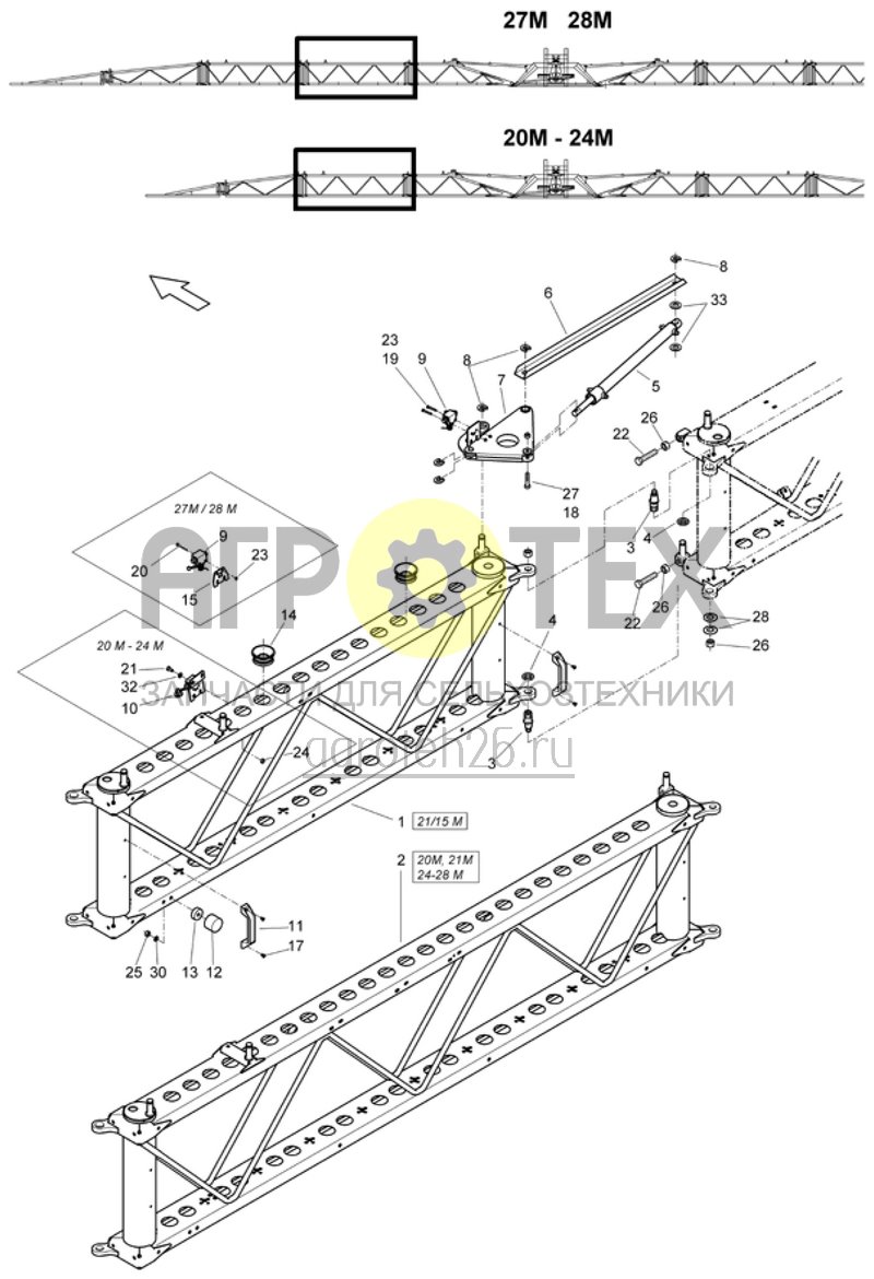  средняя секция А - 20-24м/27,28м слева Super-S (ETB-013382)  (№7 на схеме)