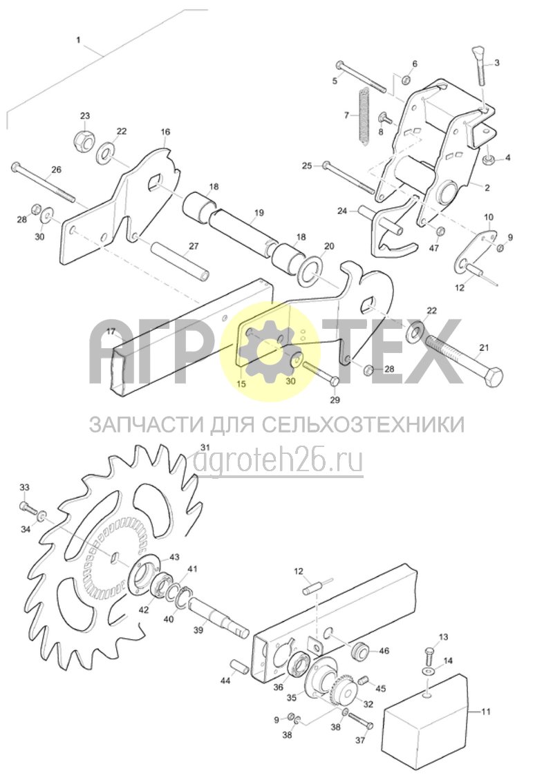 Чертеж  Активное колесо (с 2013) (ETB-013576) 