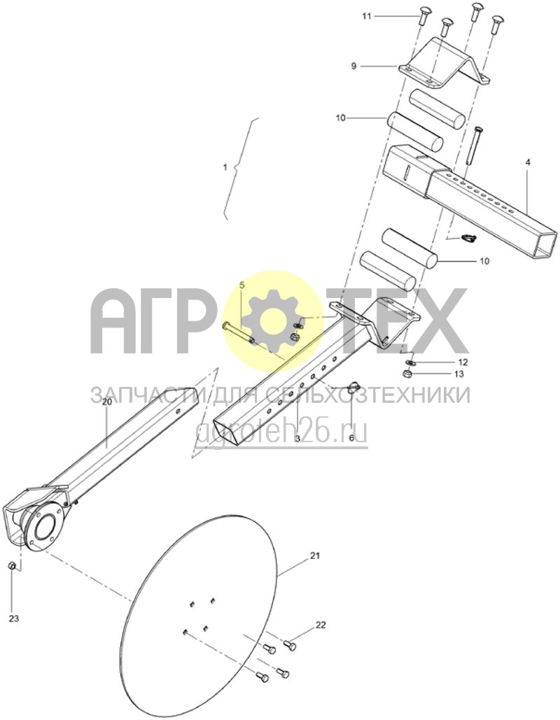  батарея дисков - крайний диск (ETB-013662)  (№9 на схеме)