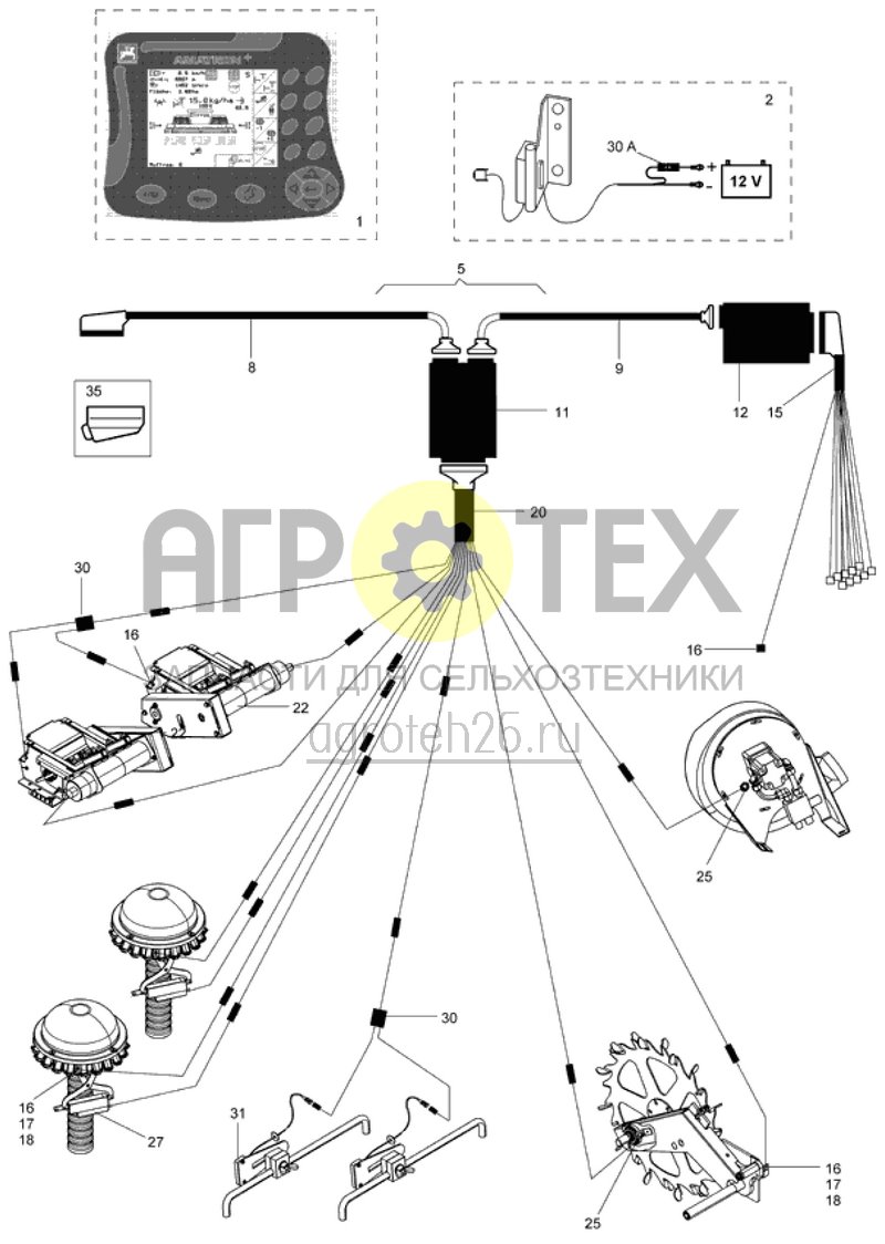 Чертеж  AMATRON+ для электропривода (ETB-013858) 