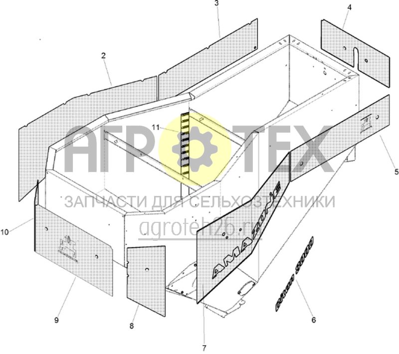 Чертеж  (RUS)Folierung Behaelter 8000 (ETB-013894) 