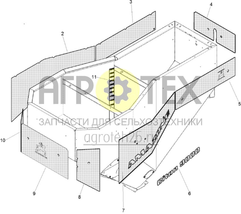 Чертеж  (RUS)Folierung Behaelter 9000 (ETB-013895) 