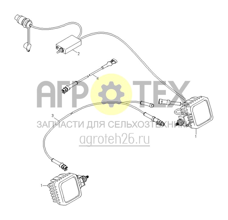  (RUS)Arbeitsbeleuchtung (ETB-013925)  (№3 на схеме)