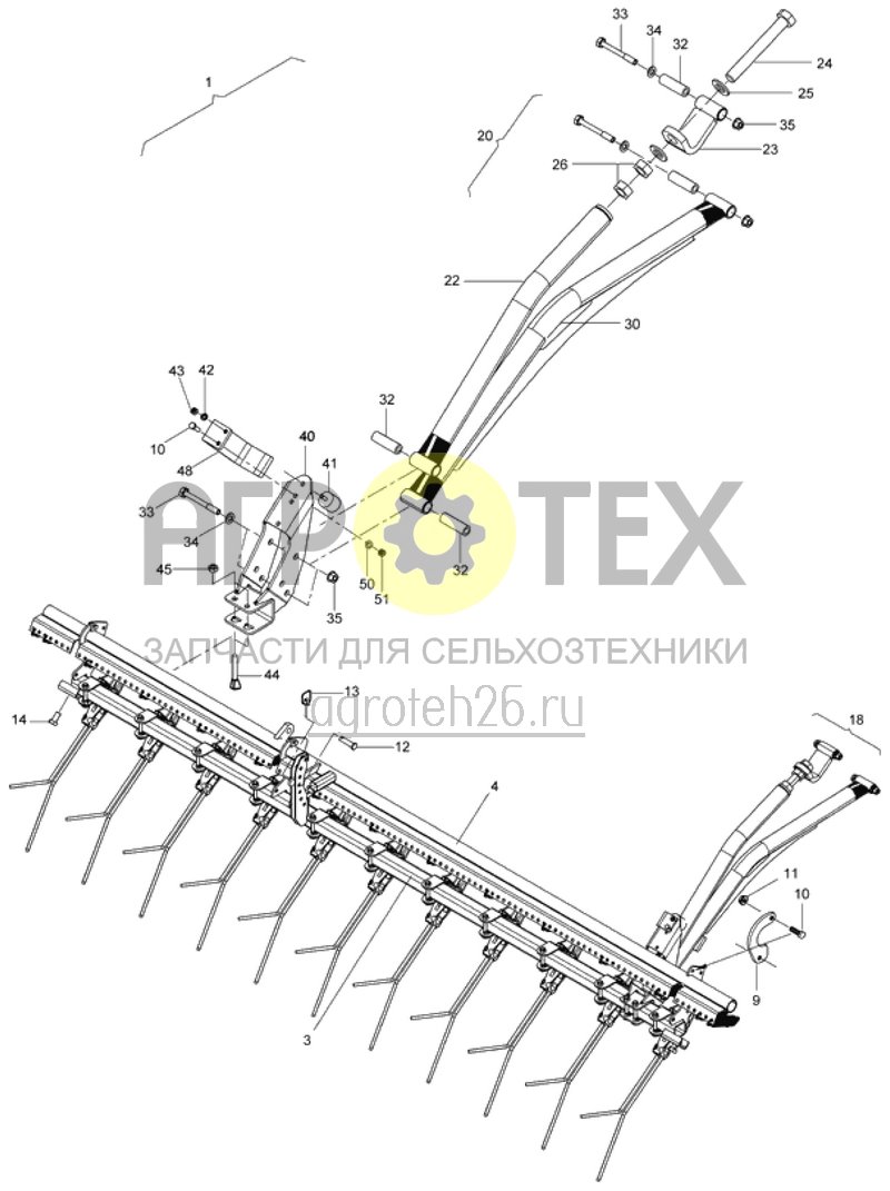 Чертеж  загортачи Exakt III перемещаемые пластины, держащие трубы (ETB-013954) 