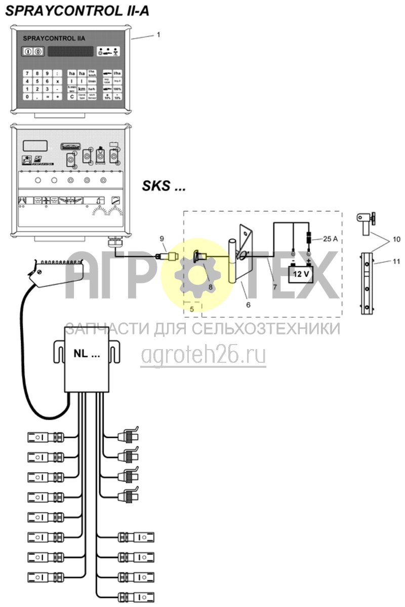  Spraycontrol II-A (ETB-014102)  (№1 на схеме)