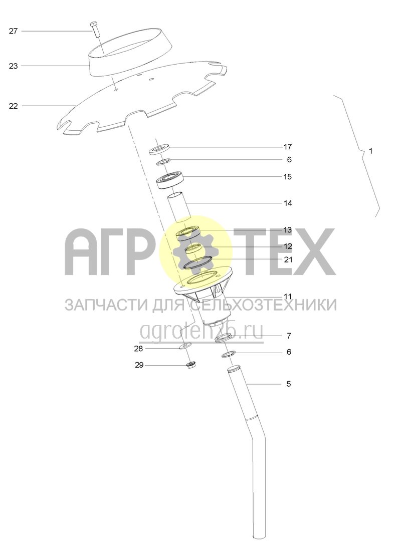 Чертеж  дисковой маркер (ETB-014189) 