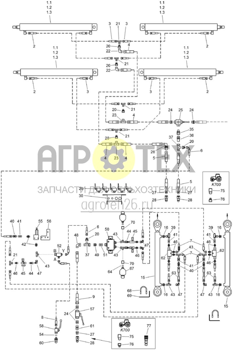  оборудование гидравлики - стандарт (ETB-014213)  (№57 на схеме)