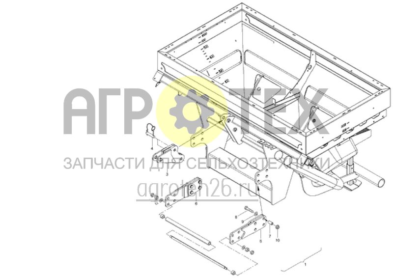 Чертеж  трехточечное удлинение (ETB-014504) 