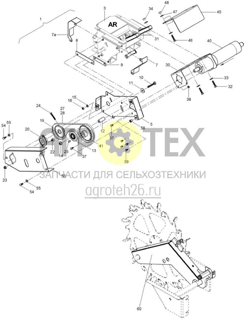  привод, электр - часть1 C3001/4001 (ETB-014559)  (№3 на схеме)