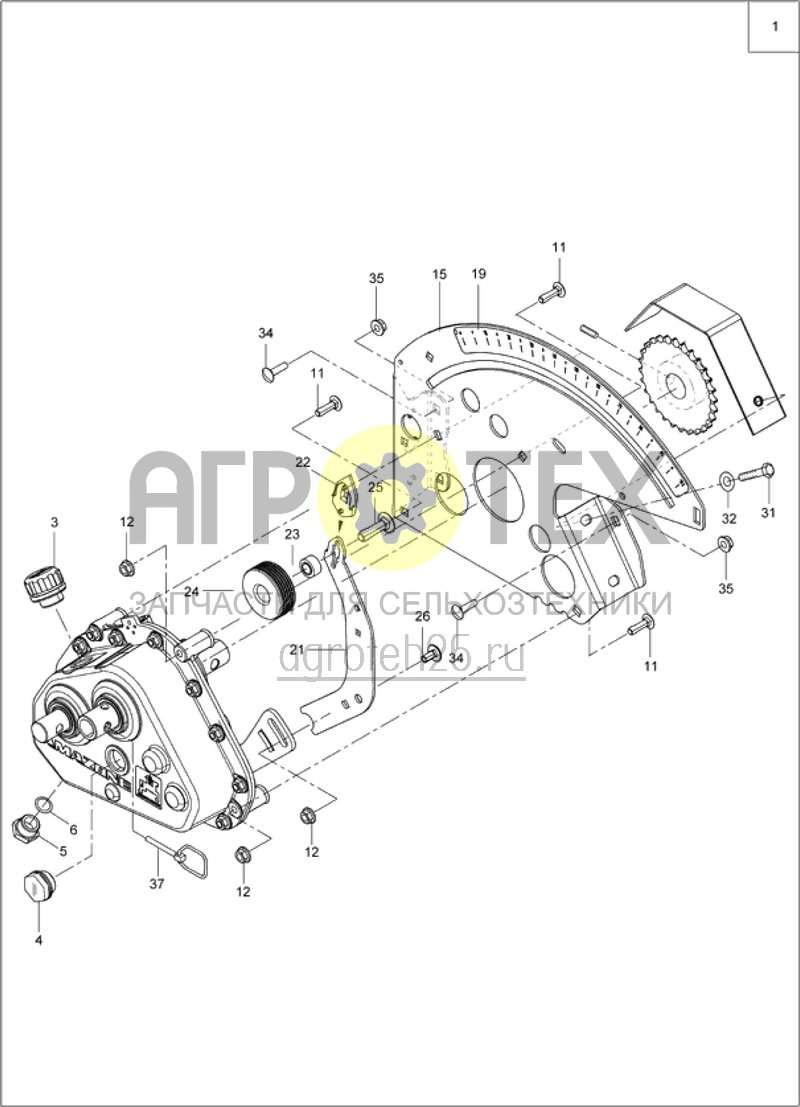 Чертеж  редуктор типа Vario (ETB-014686) 