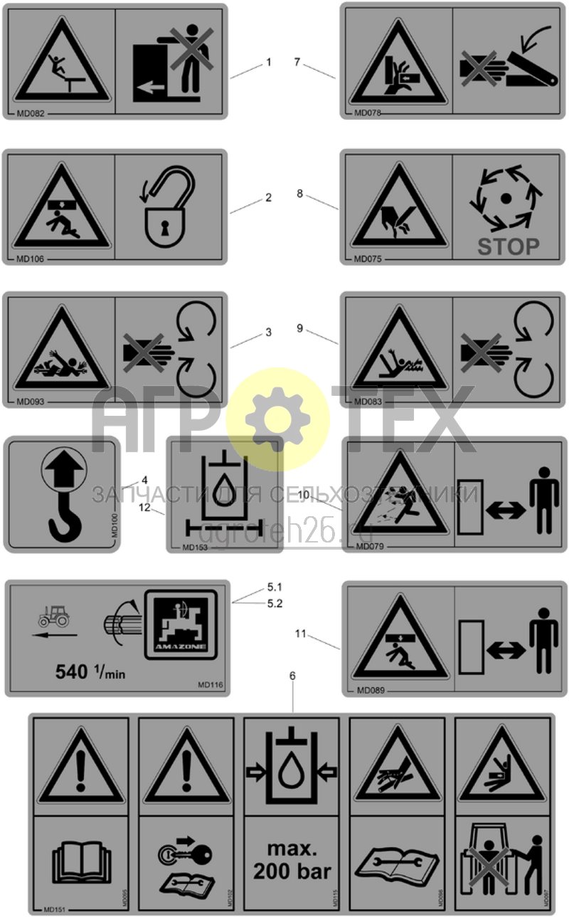  (RUS)Sicherheitsfolien (ETB-014778)  (№10 на схеме)