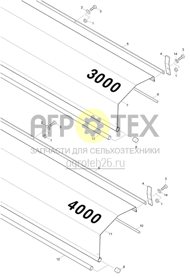 Чертеж  защитный тент C-Drill 3000 / 4000 (ETB-014827) 