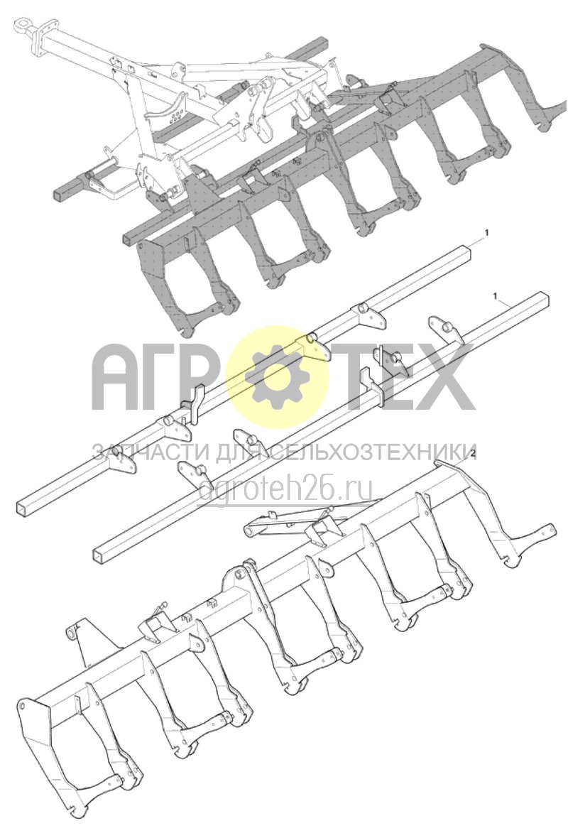 Чертеж  части рамы Catros 4001-T (ETB-014835) 